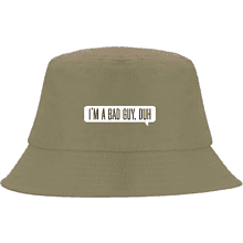 Панама «I’m a bad guy», унисекс, оливковый
