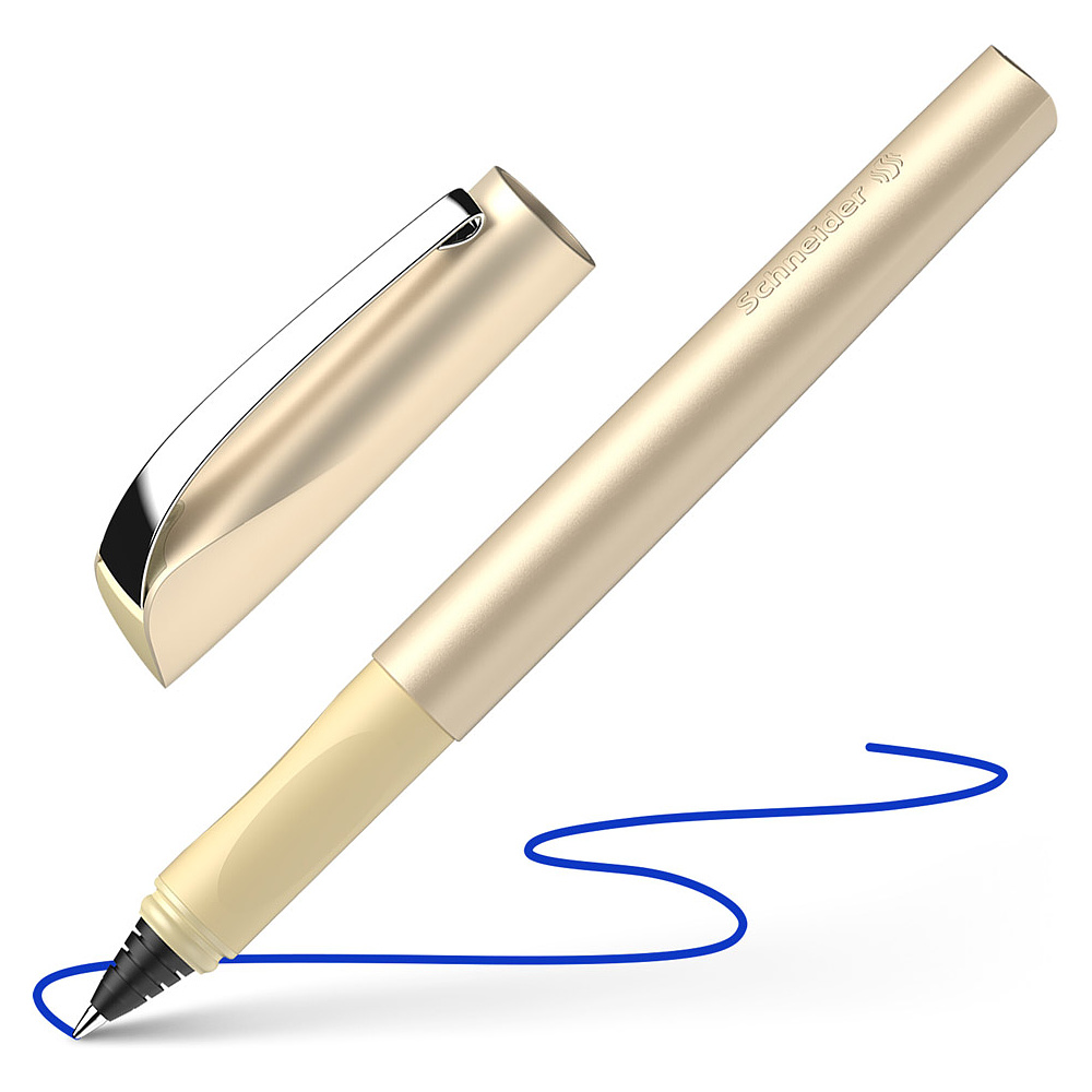 Ручка-роллер "Schneider Ceod Shiny", M, светло-золотой, стерж. синий - 2