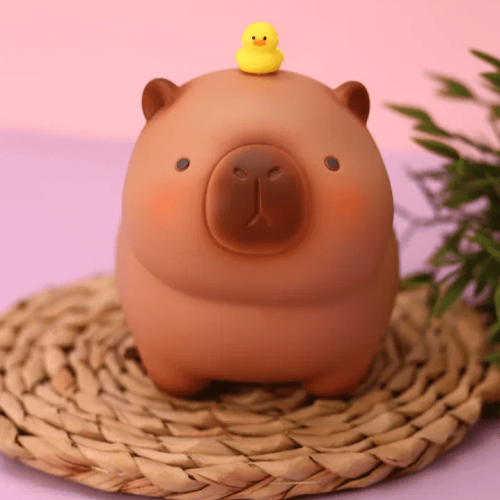 Копилка "Capybara Friend Duck", розовый - 5