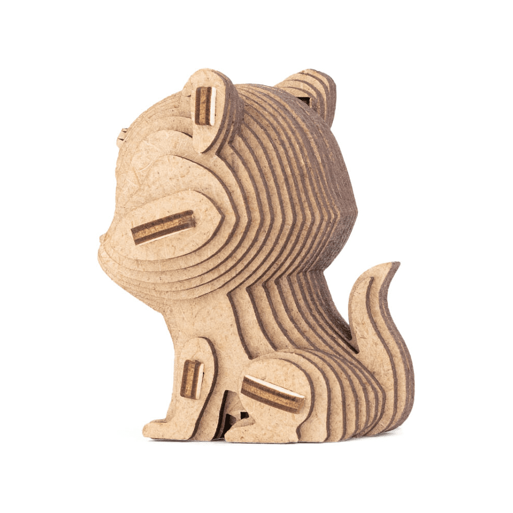 Конструктор 3D мини "Кошечка", деревянный - 4
