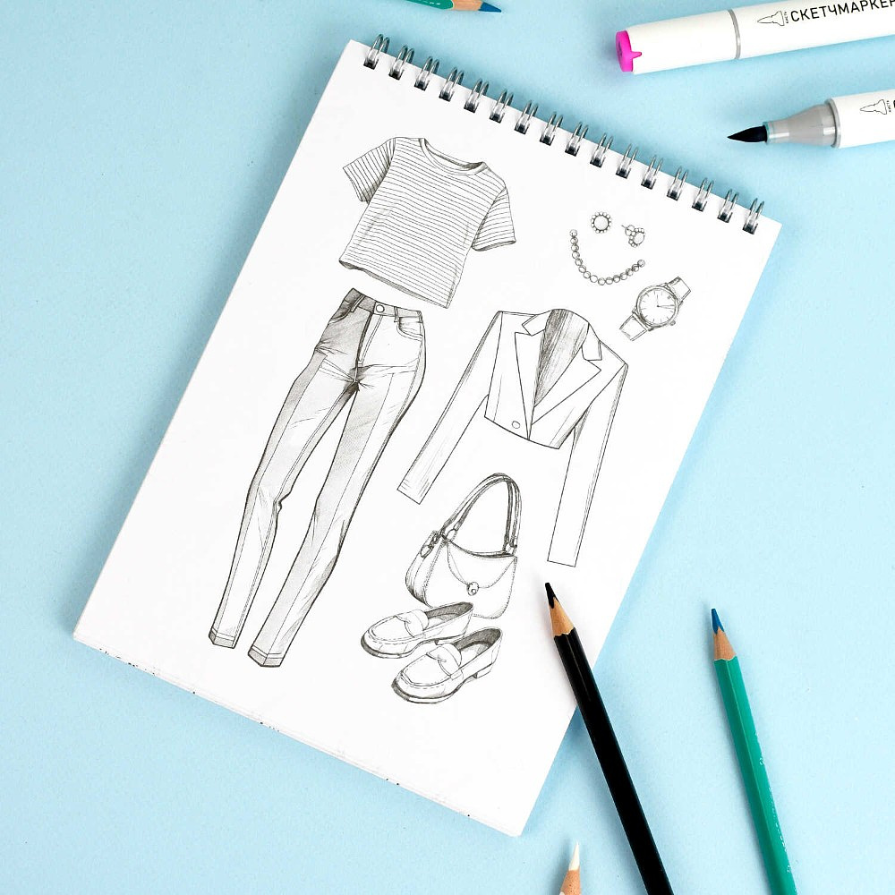 Раскраска "Создай образ.. Весна в париже" - 8