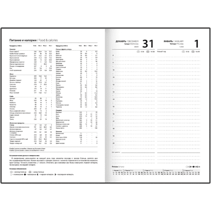 Ежедневник датированный "Туман", А5, 320 страниц, черный, серый, 2026 - 4
