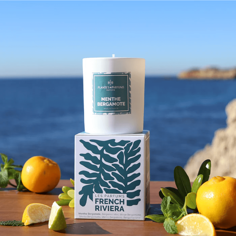 Свеча ароматическая PLANTES&PARFUMS "Bergamot Mint", 180 гр - 2