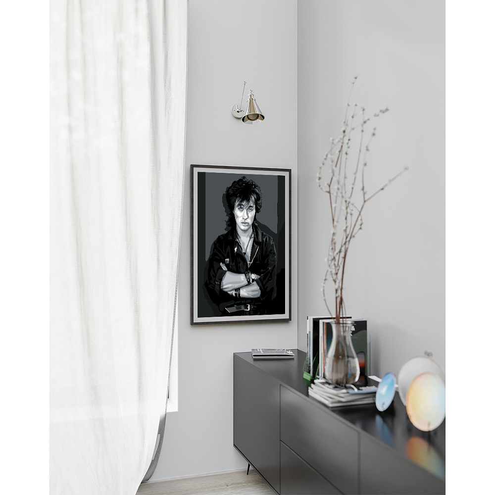 Картина по номерам "Виктор Цой" - 2 Картина по номерам "Виктор Цой" - 2