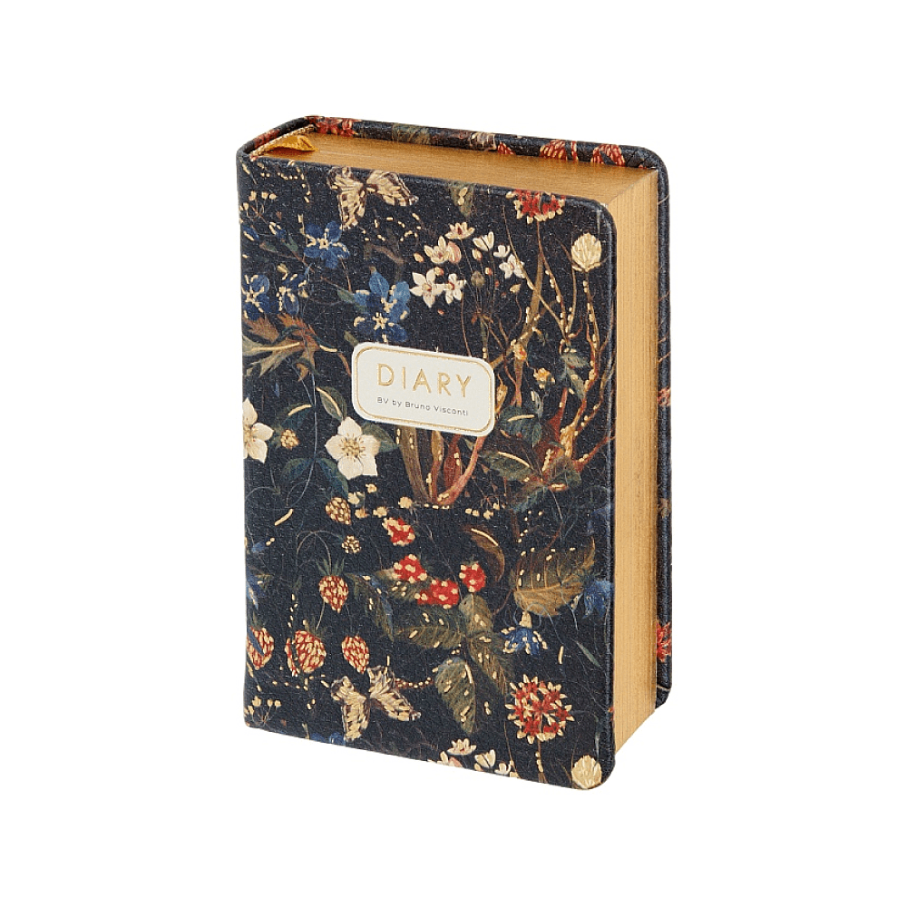 Ежедневник недатированный "Flora. Лесные ягоды", А7, 416 страниц, черный - 2