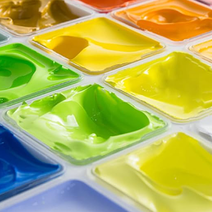 Гуашь "Himi Miya Jelly Cup", 18 цветов, 30 мл, ассорти, желтый футляр - 5