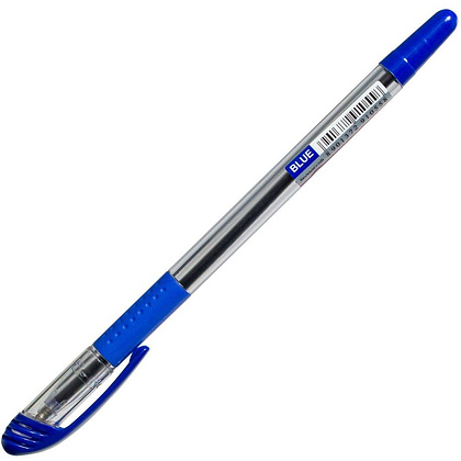 Ручка шариковая "Pronto", 0.5 мм, прозрачный, стерж. синий