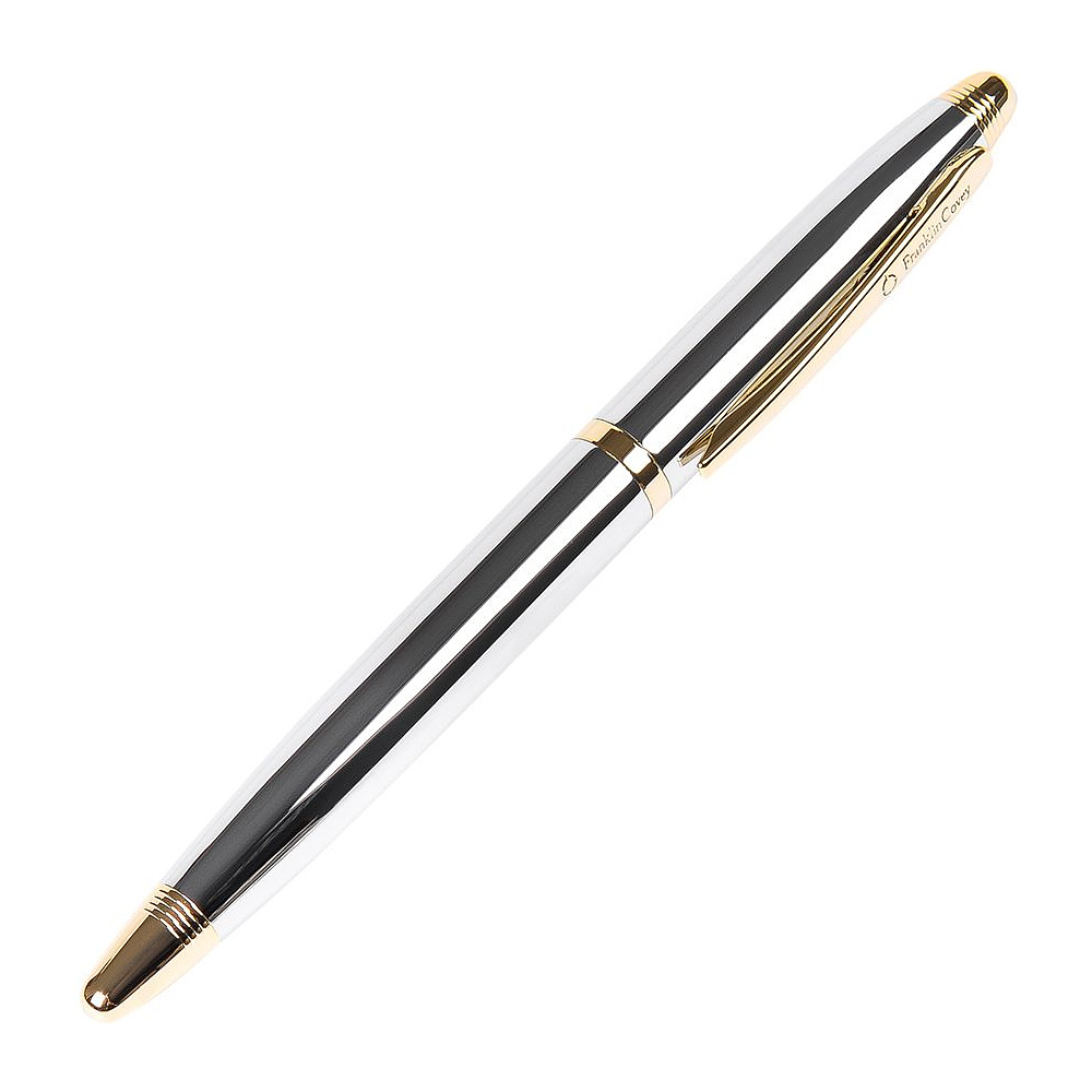 Ручка-роллер "Lexington Medalist", 0.7 мм, серебристый, золотистый, стерж. черный