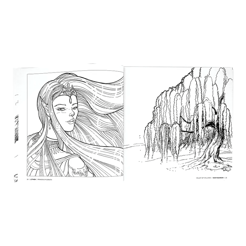 Раскраска на английском языке языке "A Coloring Book. The Epic World of Tolkien" - 4