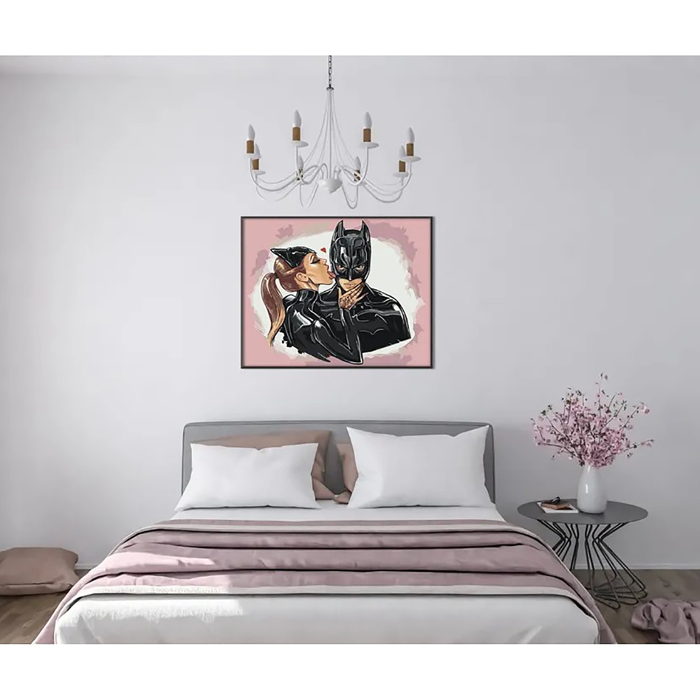 Картина по номерам "Бэтмен и кошка" - 5