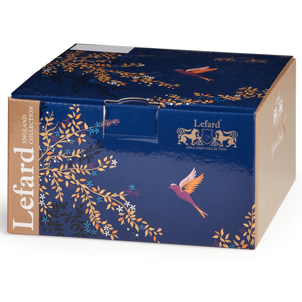 Чашка с блюдцем "Golden birds", 220 мл, красный, белый - 9