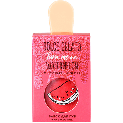 Блеск для губ DOLCE MILK GELATO "О этот безумный арбуз", 6 мл - 2