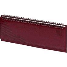 Планинг датированный "Сафир", 310х130 мм, 64 листа, бордовый, 2026