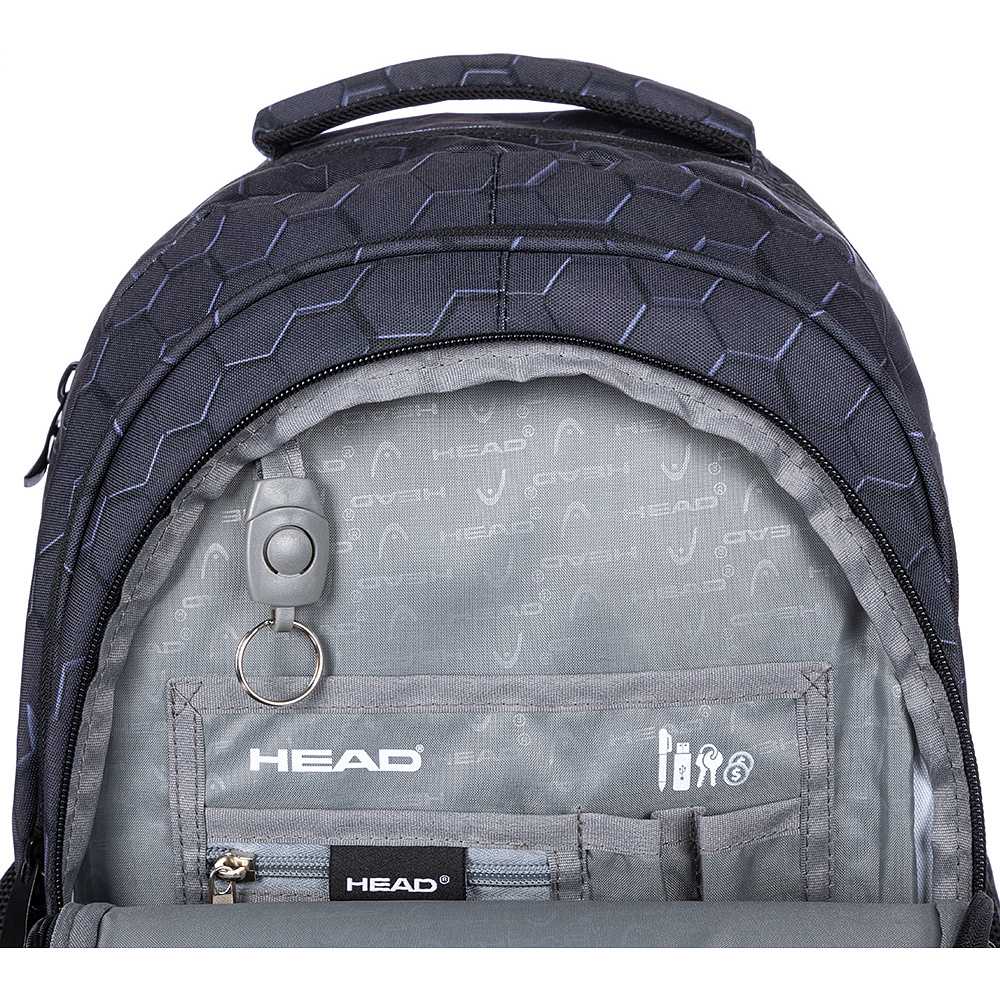 Рюкзак молодежный "Head 3D black", чёрный - 7