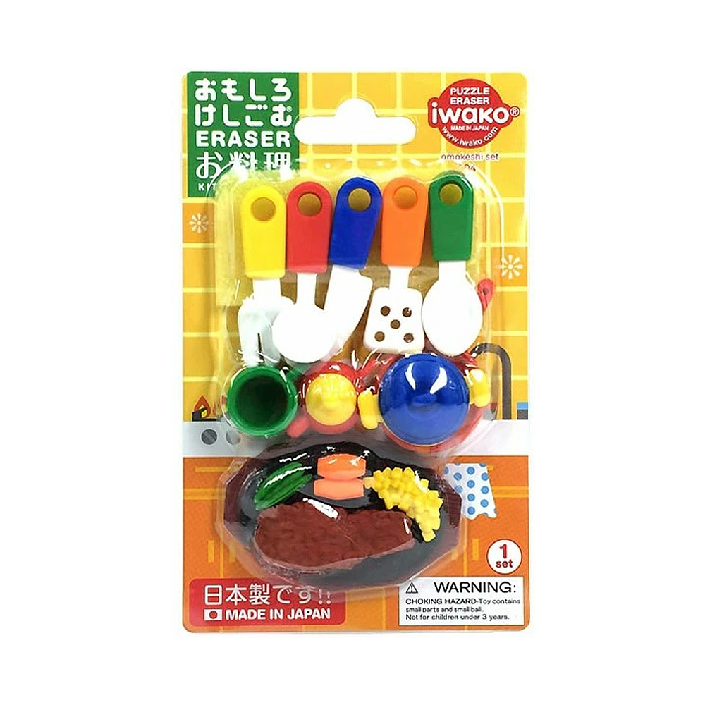 Набор ластиков "IWAKO Kitchenware", 10 шт, ассорти