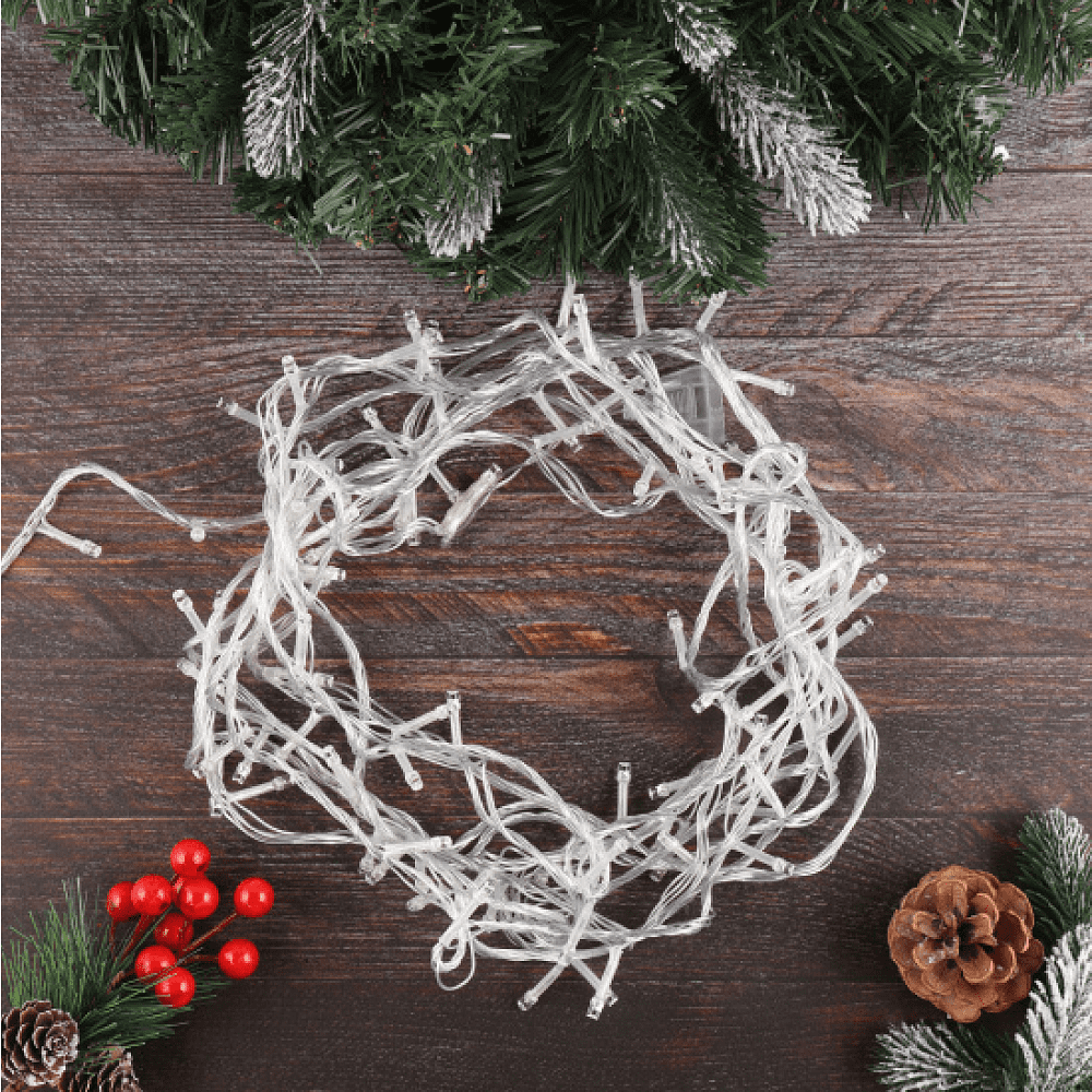 Гирлянда электрическая LED "Нить", 9 м, тепло-белый - 3