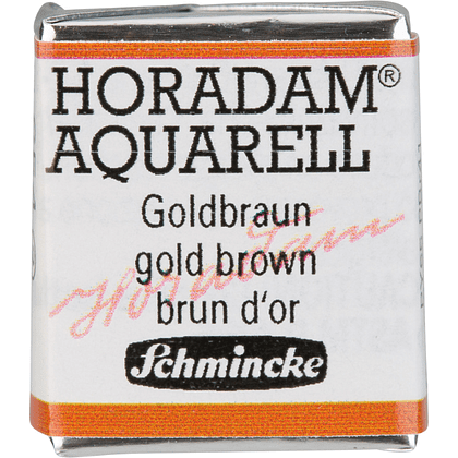 Краски акварельные "Schmincke Horadam", 654 коричневый золотистый, полукювета
