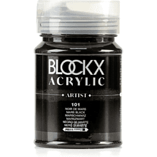 Краски акриловые "Blockx", 101 марс черный, 500 мл
