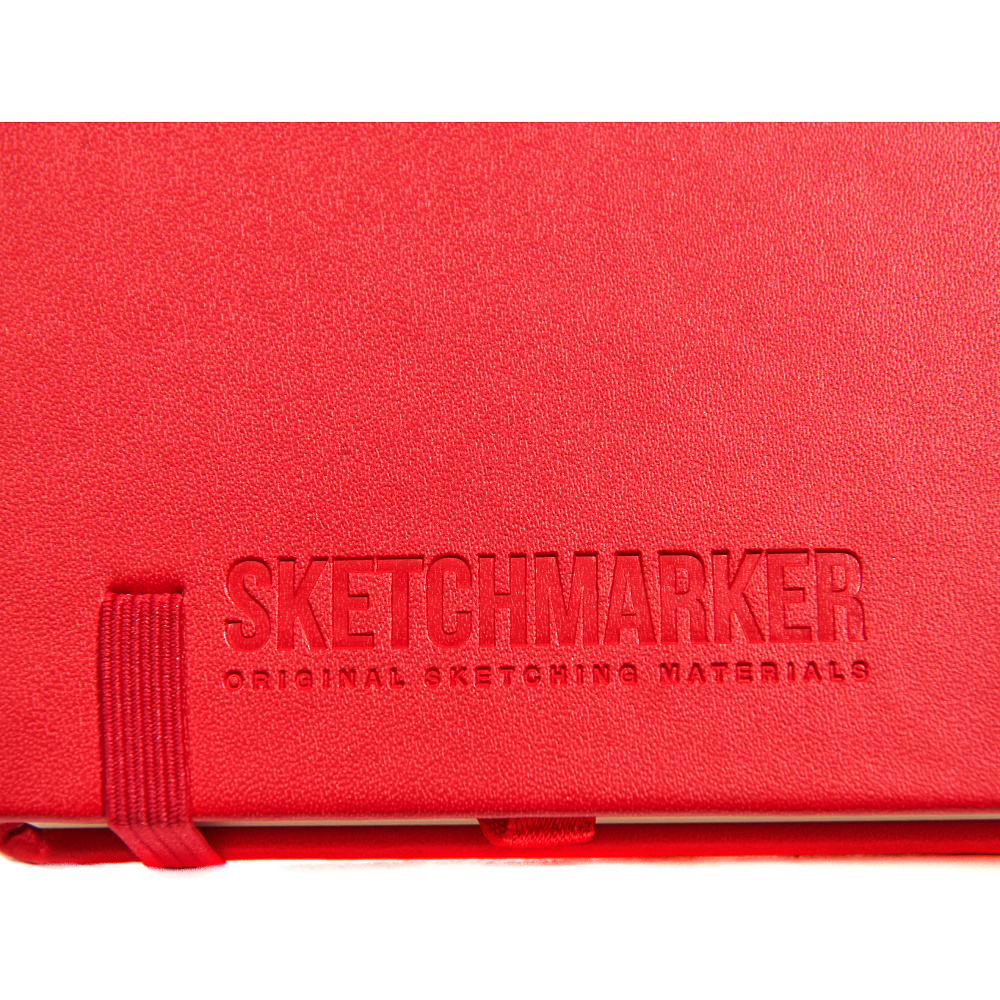 Скетчбук "Sketchmarker. Цiшыня", 9x14 см, 80 листов, нелинованный, красный - 8