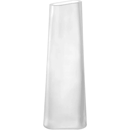 Ваза стеклянная "Turno", 34 см, матовый белый