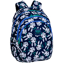 Рюкзак школьный CoolPack "Bunnyland", темно-синий, белый