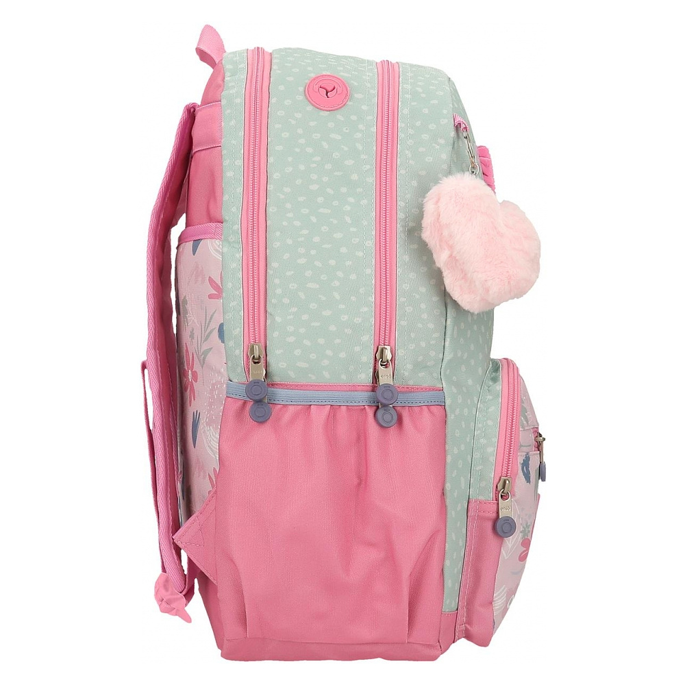 Рюкзак школьный Enso "Love ice cream" L, зеленый, розовый - 2