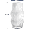 Ваза стеклянная "Verdi", 23 см, белый - 2