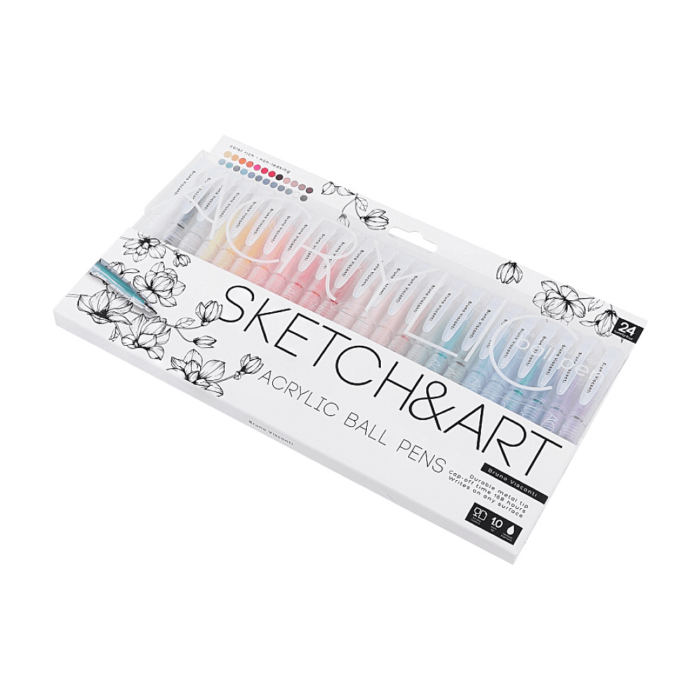 Набор ручек акриловых "Sketch&Art", 1 мм, 24 шт, ассорти - 2