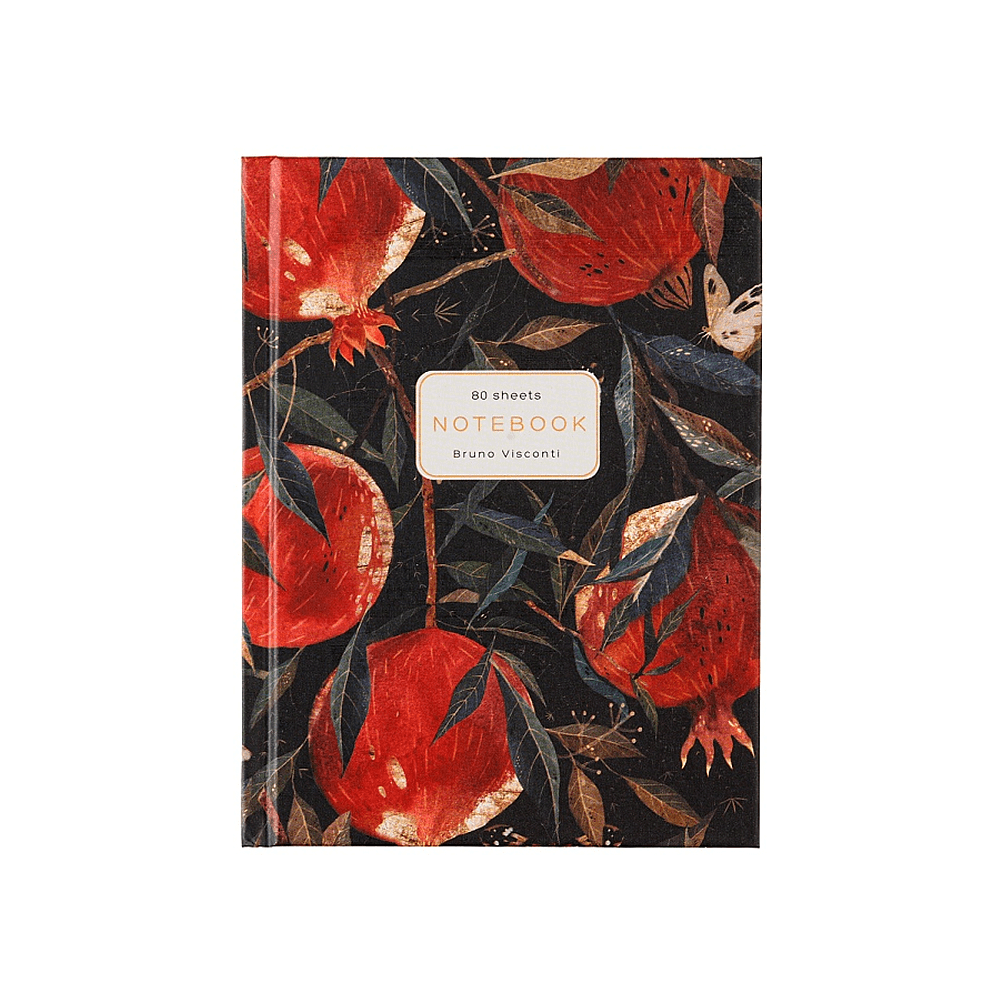 Блокнот "Flora. Гранат", A6, 80 листов, клетка, красный, черный - 2