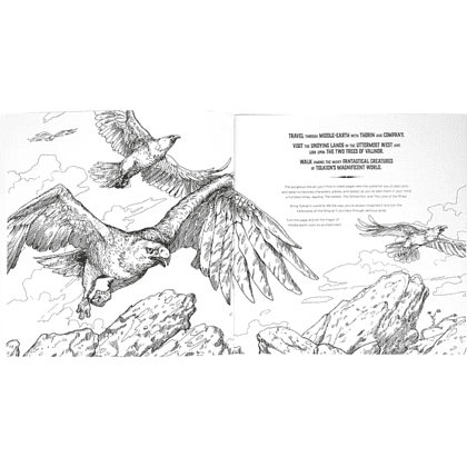 Раскраска на английском языке языке "A Coloring Book. The Epic World of Tolkien" - 3
