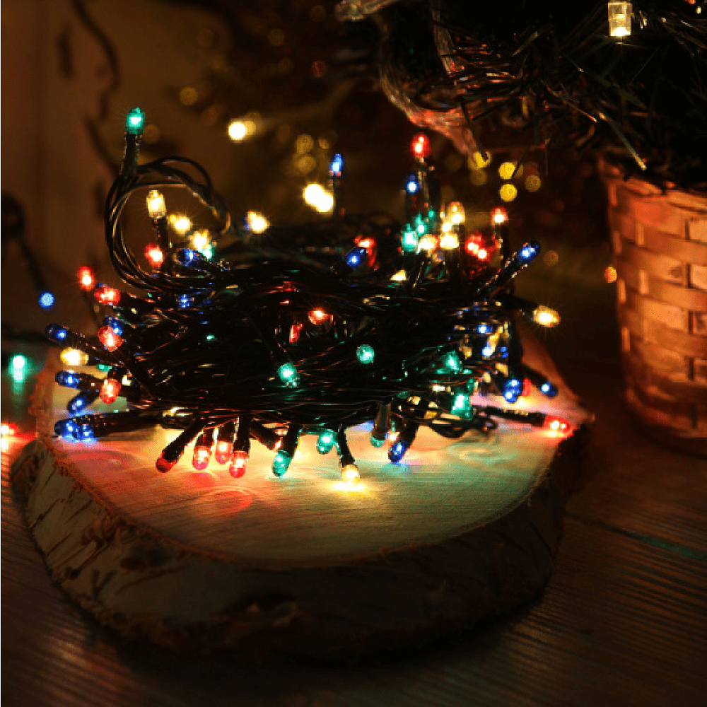 Гирлянда электрическая LED "Нить", 9 м, мультиколор - 2