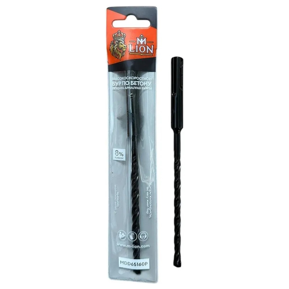 Бур по бетону M-Lion, MDD22600P, 22х600 мм, SDS+, двойная резьба
