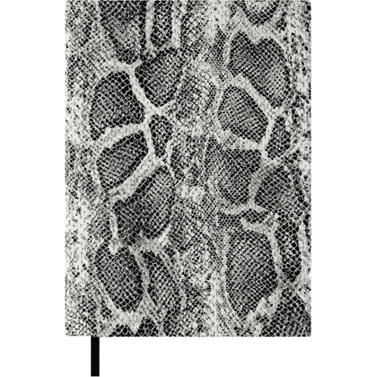 Ежедневник недатированный "Питон", А6+, 320 страниц, линейка, серый