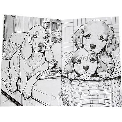 Раскраска "3D РАСКРАСКА. Собачки" - 2