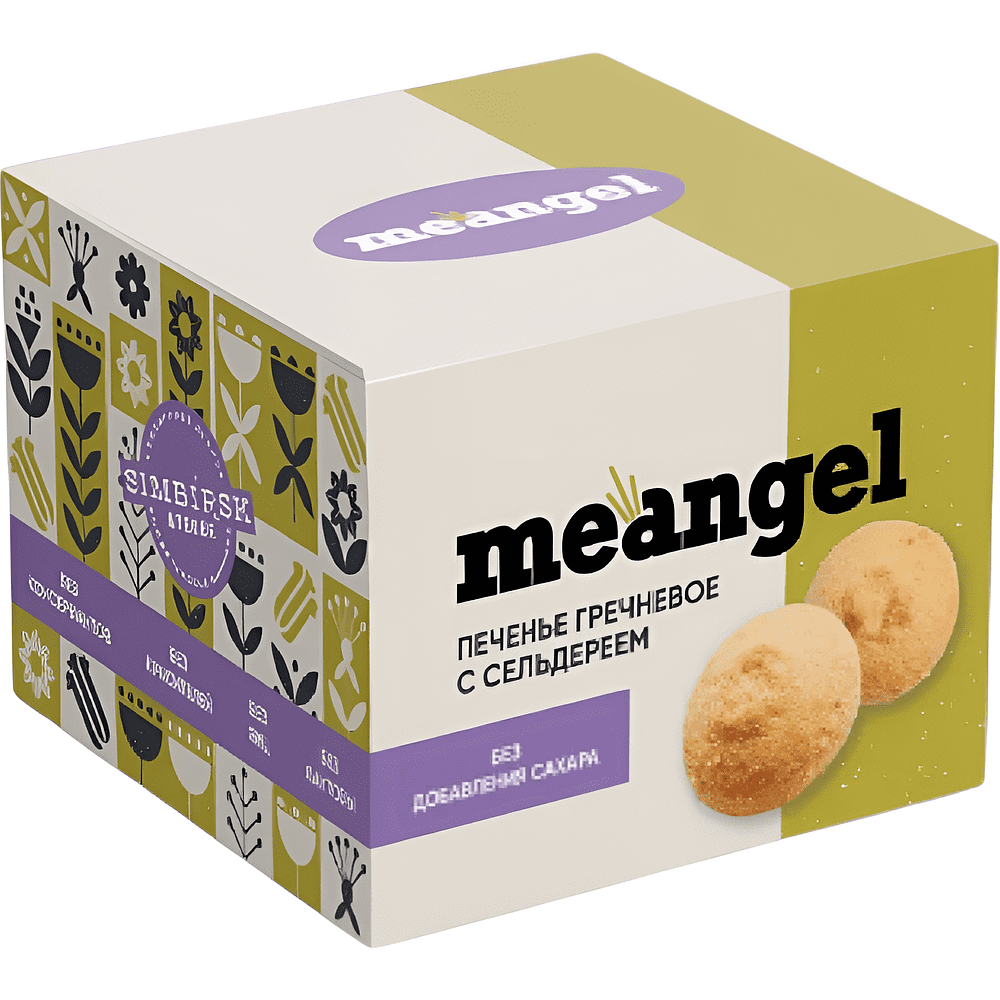 Печенье "MeAngel", 100 гр., гречневое с сельдереем