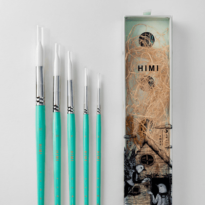 Набор кистей для рисования "Himi Miya Little Bird", синтетика, 5 шт - 2
