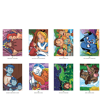 Раскраска по номерам на французском языке "Coloriages mystères Disney - Best of Babies" - 6