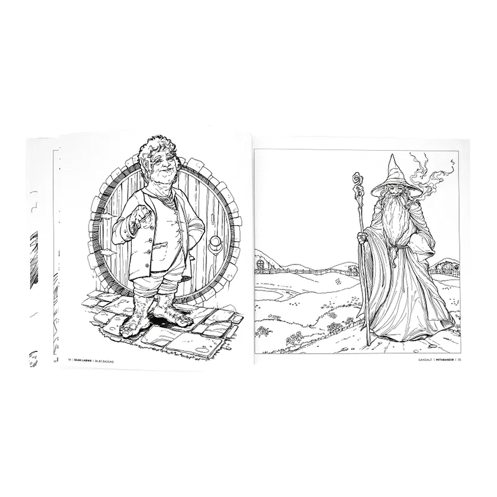 Раскраска на английском языке языке "A Coloring Book. The Epic World of Tolkien" - 5