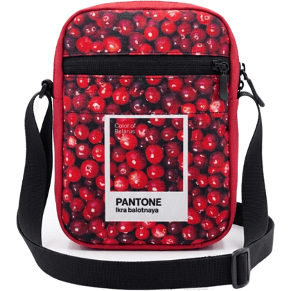 Сумка через плечо "Color of Belarus. Pantone Ikra balotnaya", 14х19х50 см, разноцветный