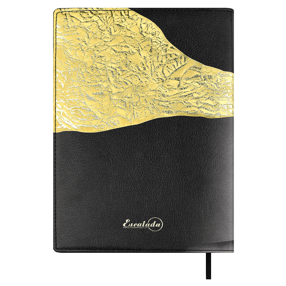 Книга записная "Красотка в золоте", А5+, 120 листов, клетка, чёрный - 5