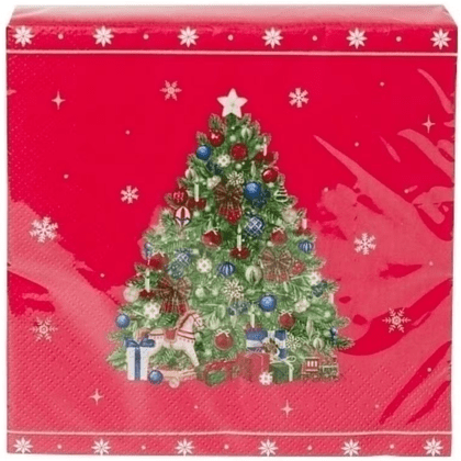 Салфетки бумажные "New Years Joy", 33х33 см, 12 шт