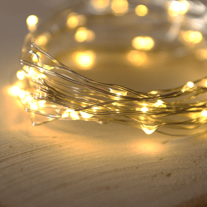 Гирлянда электрическая LED "Нить" с насадками "Роса" 5 м, тепло-белый - 3