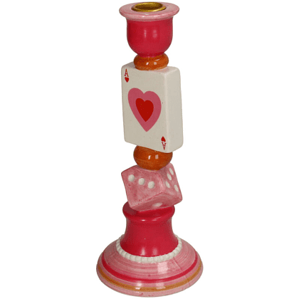 Подсвечник "Card", 10х10х25 см, разноцветный