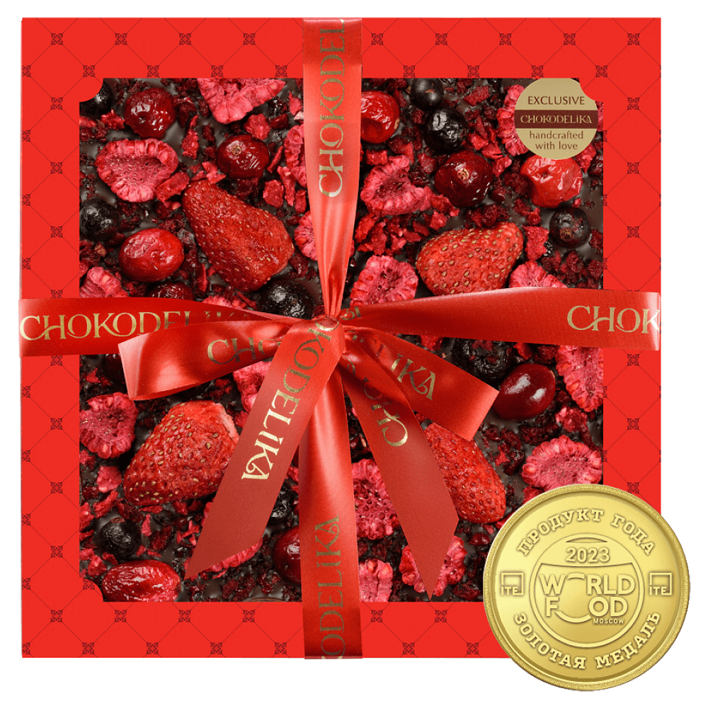 Шоколад темный "Бэррифест", 150 г, с новогодней биркой 