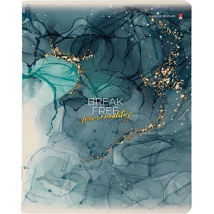 Тетрадь "Мрамор", А5, 96 листов, клетка, ассорти - 2