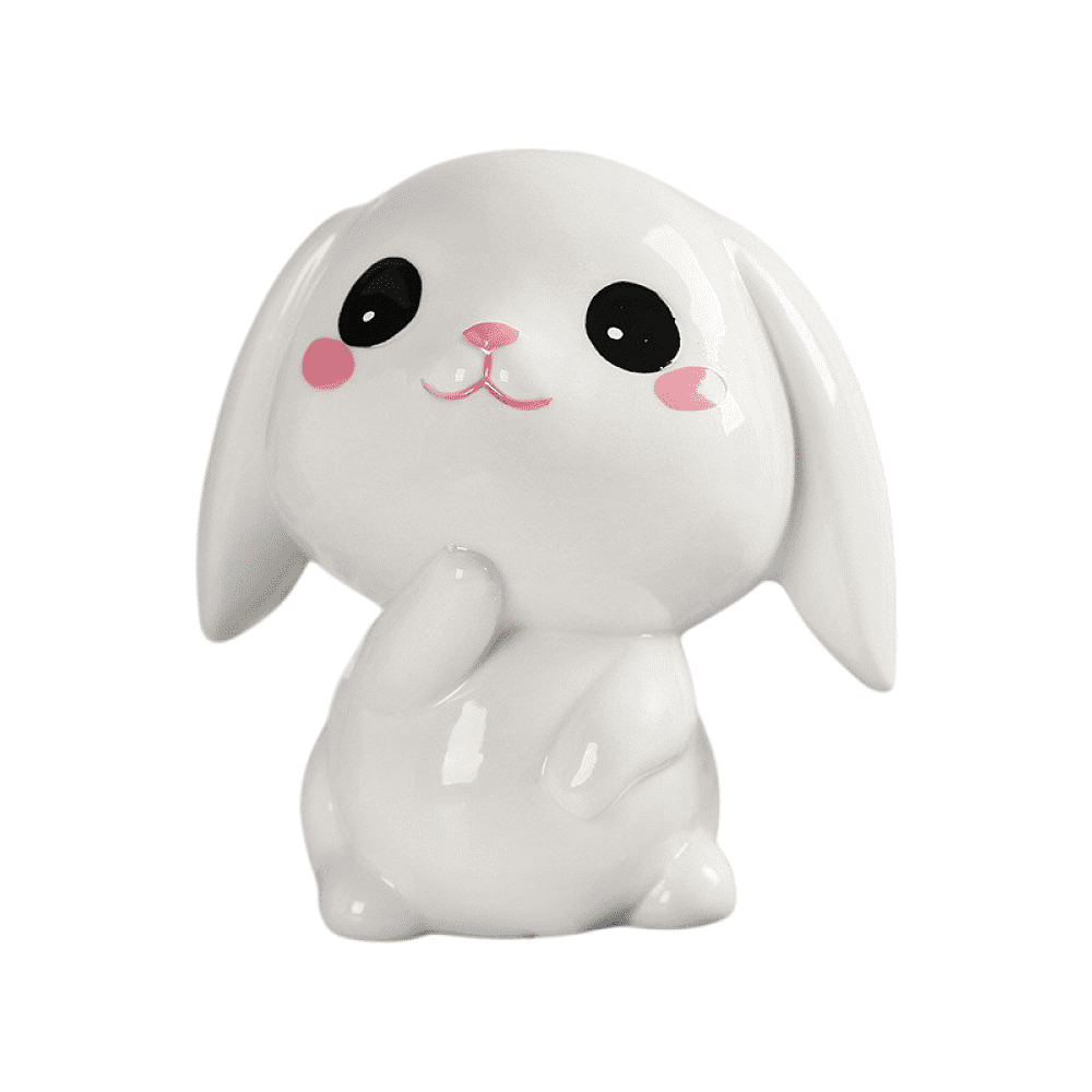 Копилка "Cute bunny", керамика, белый