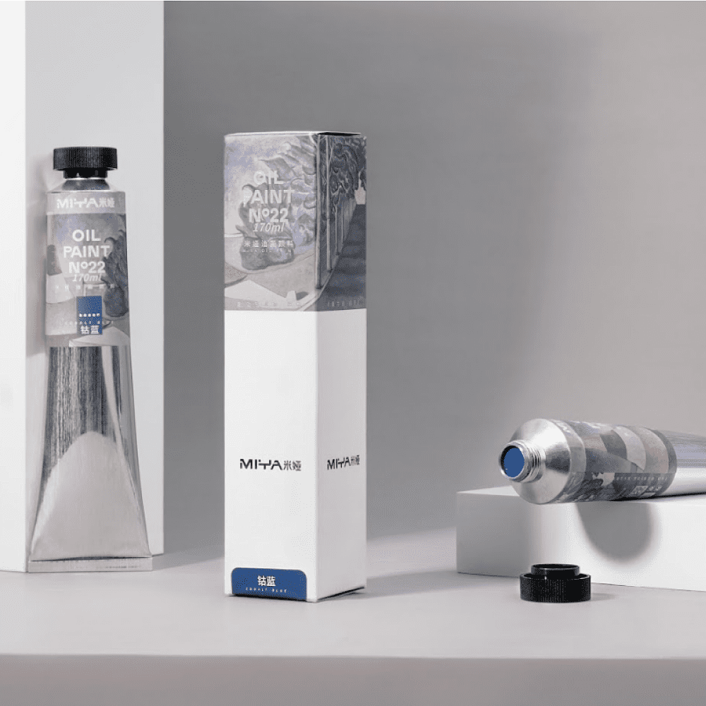 Краски масляные "HIMI.MIYA", белила титановые, 170 мл., туба - 10