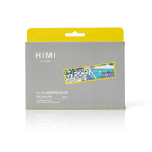 Набор для рисования акварелью "Himi New" (краски 36 цветов, кисть, блок для акварели), белый футляр
