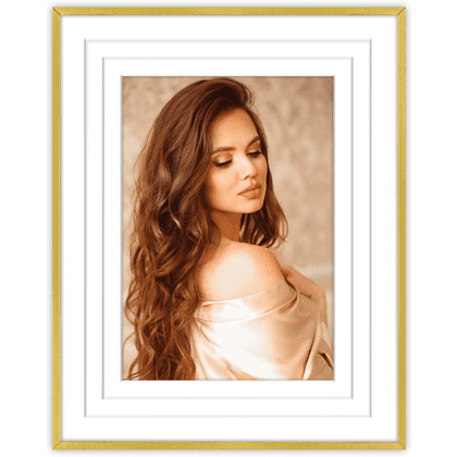 Фоторамка "ANVERSA", 10х15 см, металл со стеклом, золотистый