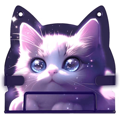 Подставка для книг "Love cat", фиолетовый